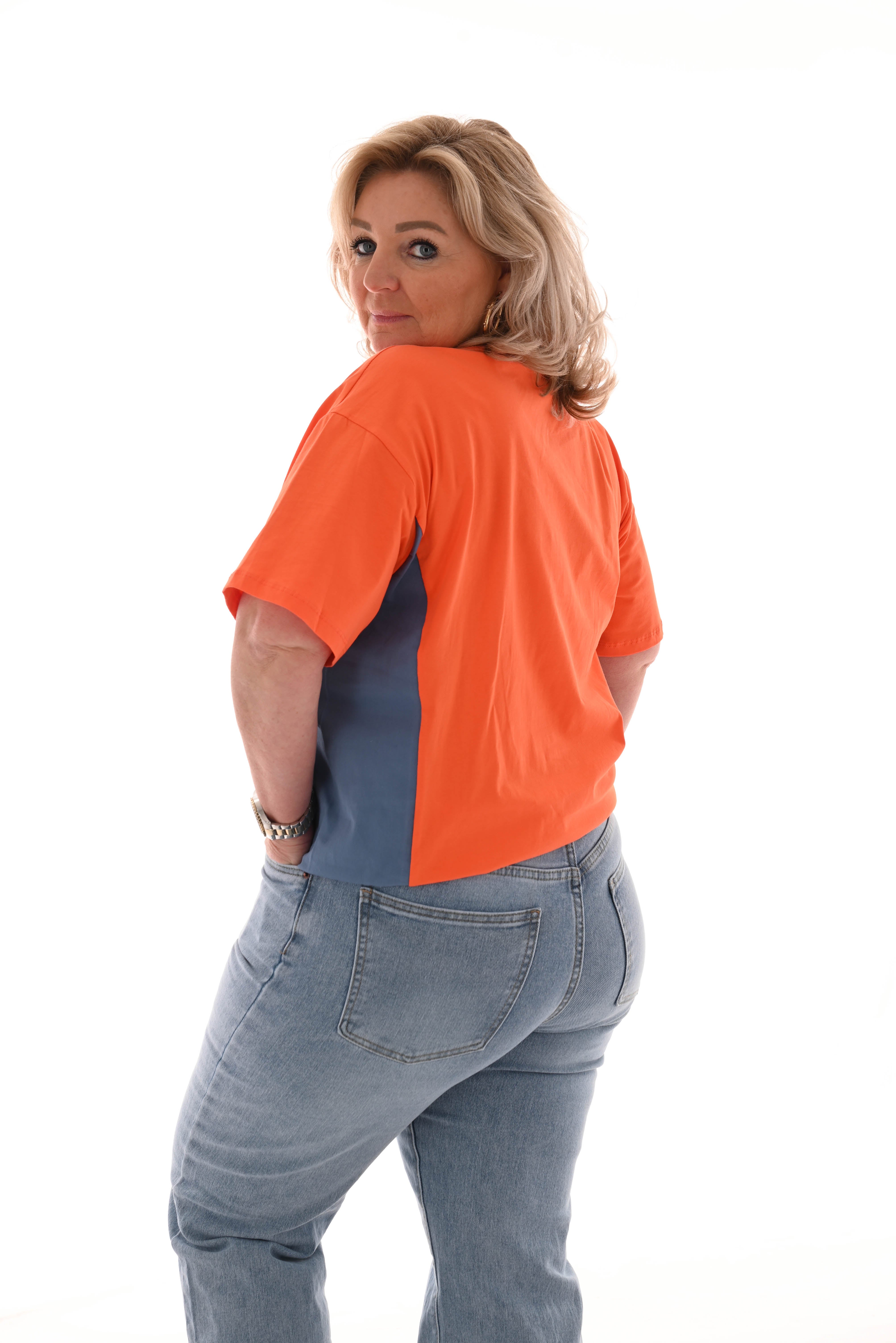 T-shirt ninety oranje