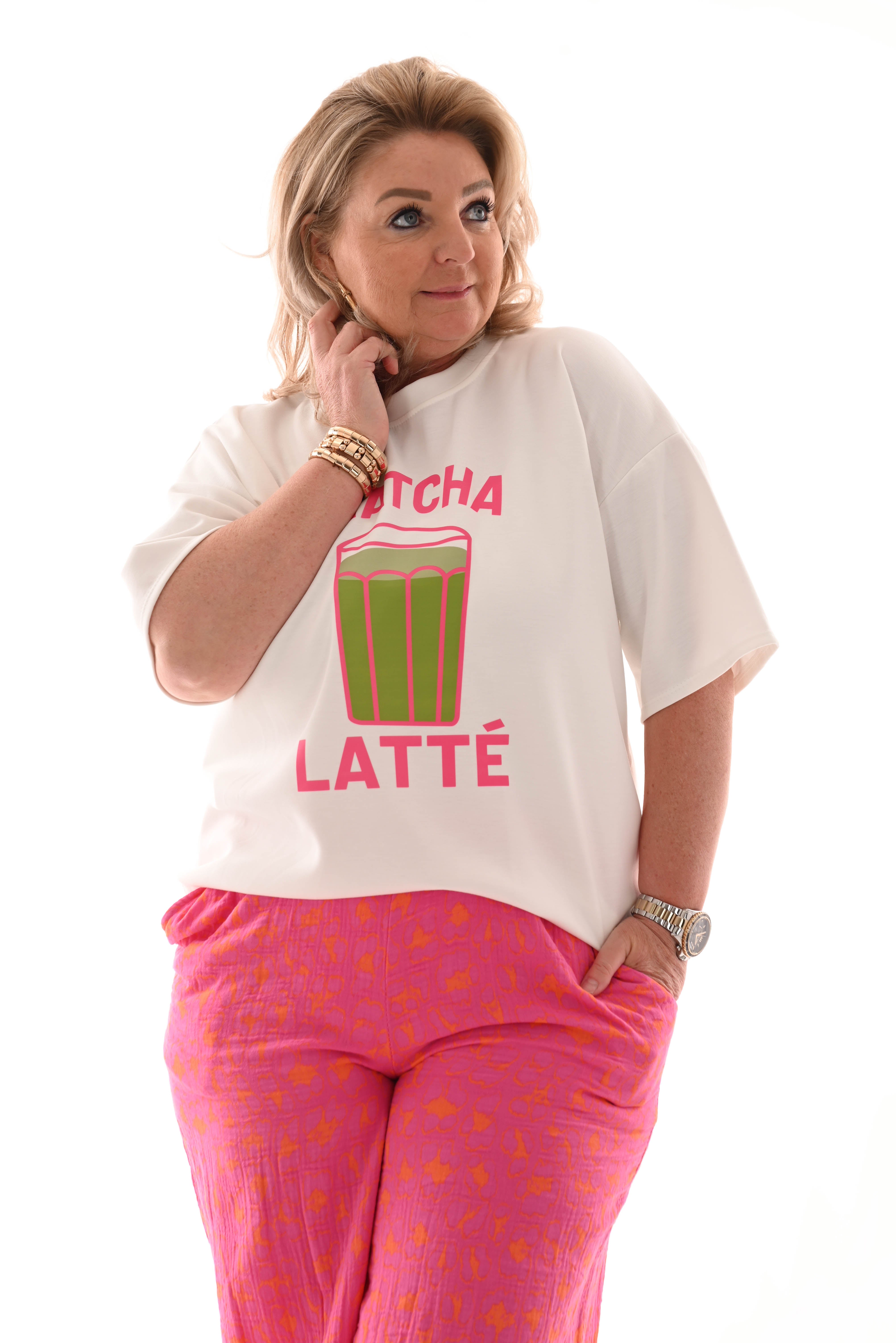 Sweater korte mouwen matcha latte