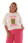 Sweater korte mouwen matcha latte