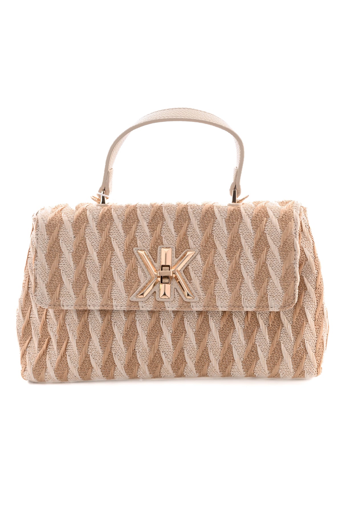 Crossbody tas beige