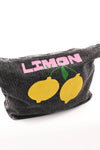 Jeanstas limon zwart