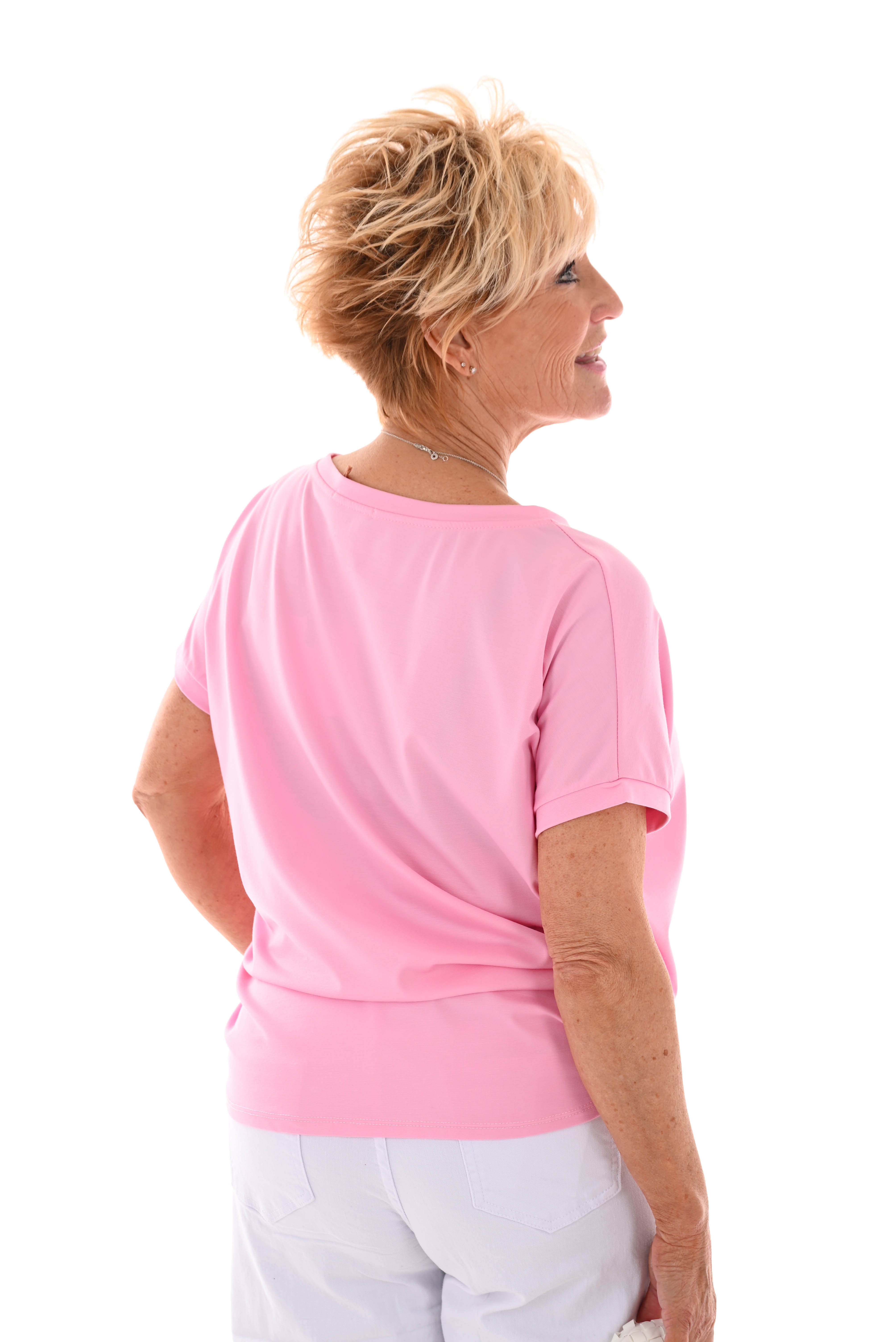 T-shirt summer vibes roze