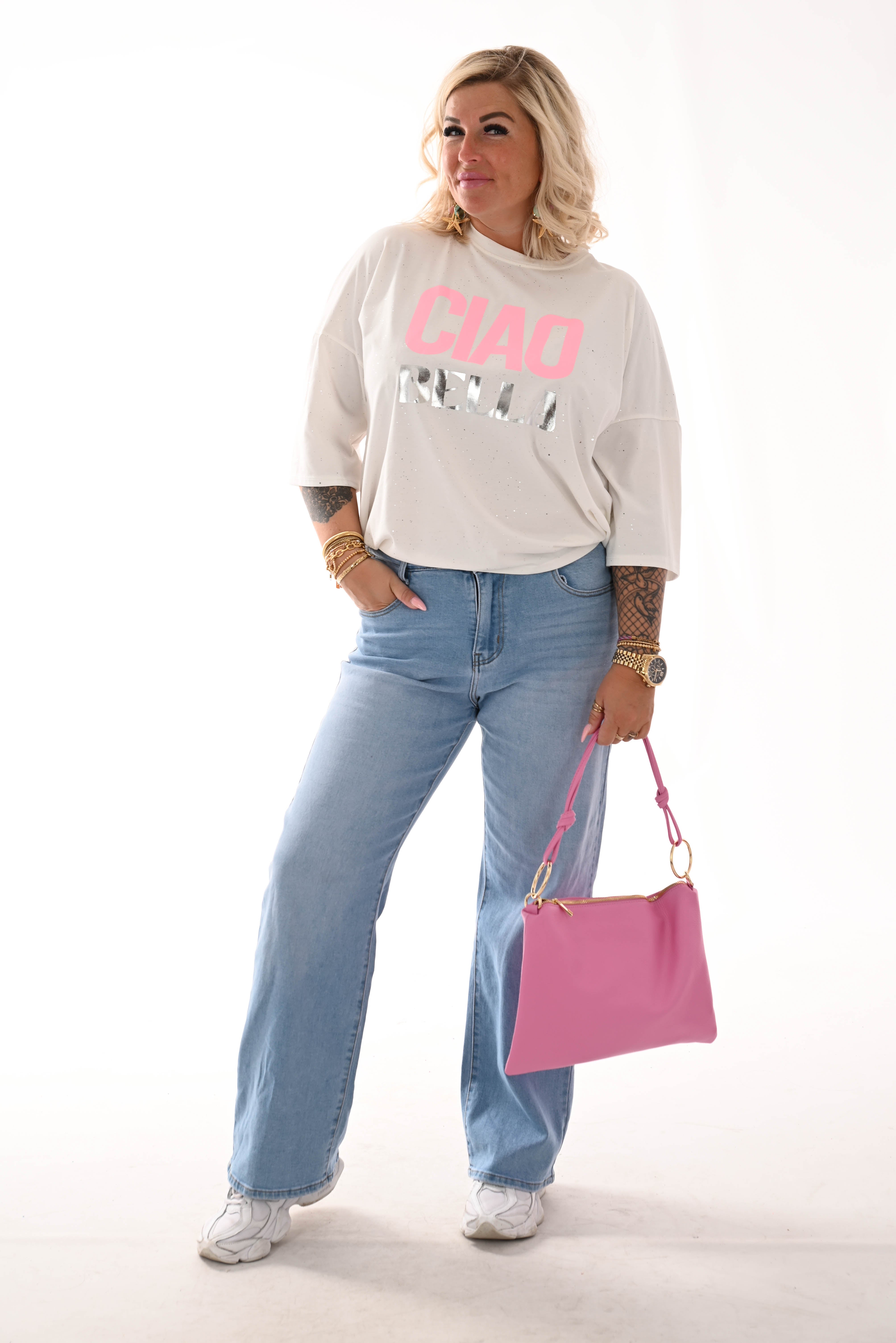 T-shirt ciao bella glitter roomwit