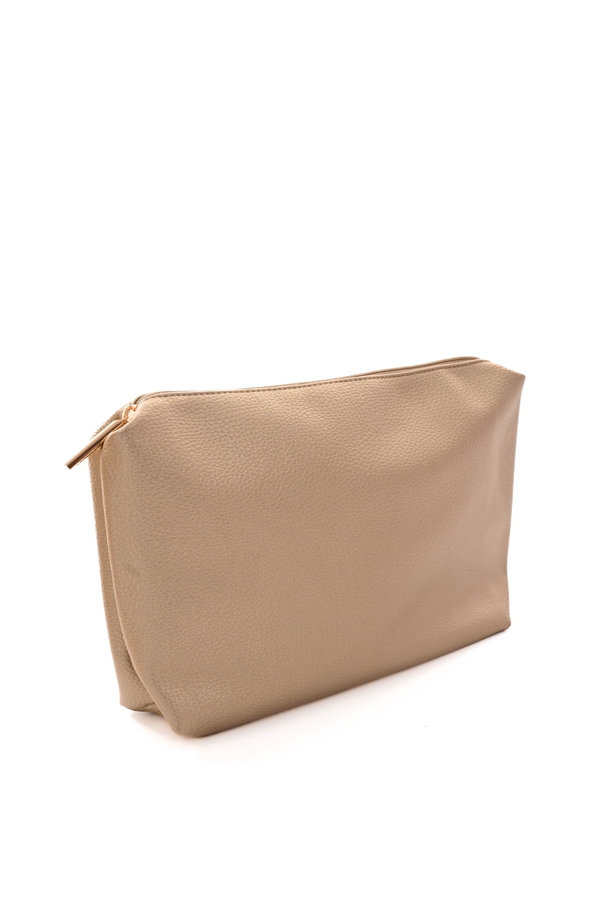 Driedelige shopper schoudertas goud