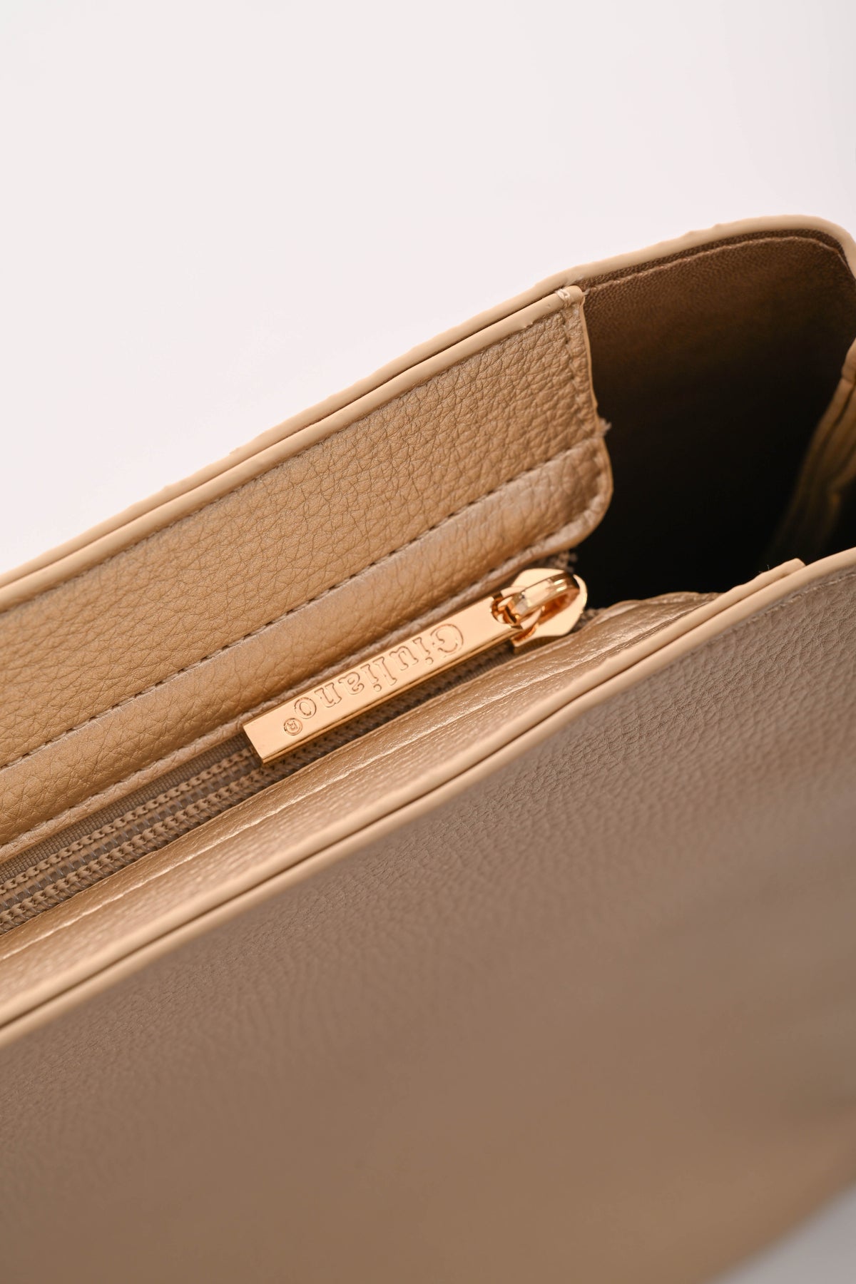 Driedelige shopper schoudertas goud