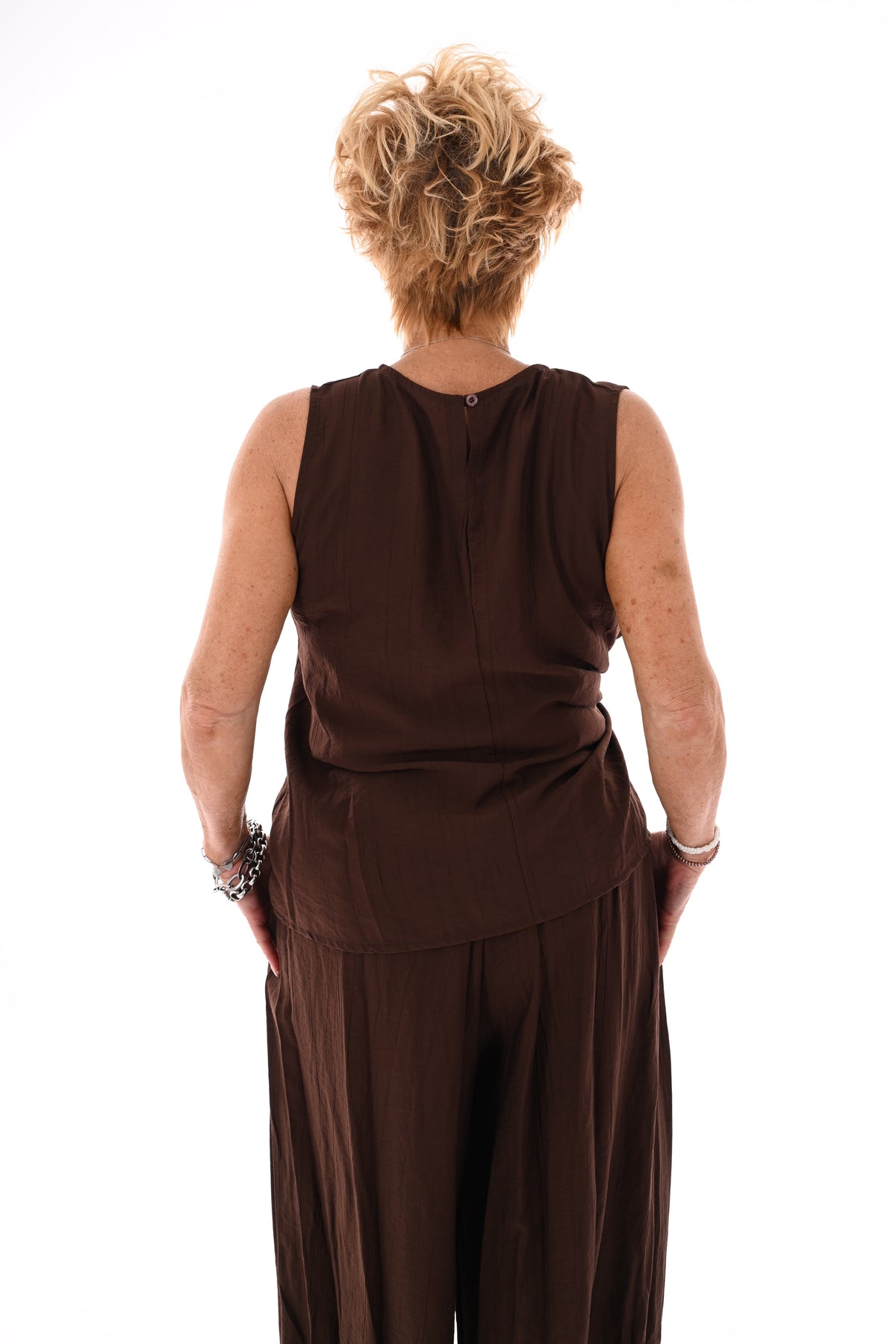 Tweedelig set ballon broek bruin