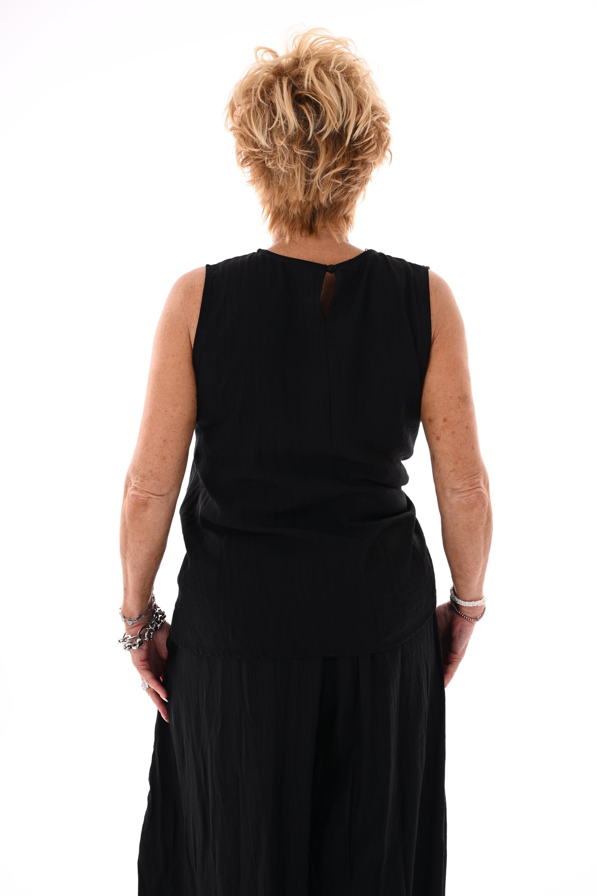 Tweedelig set ballon broek zwart