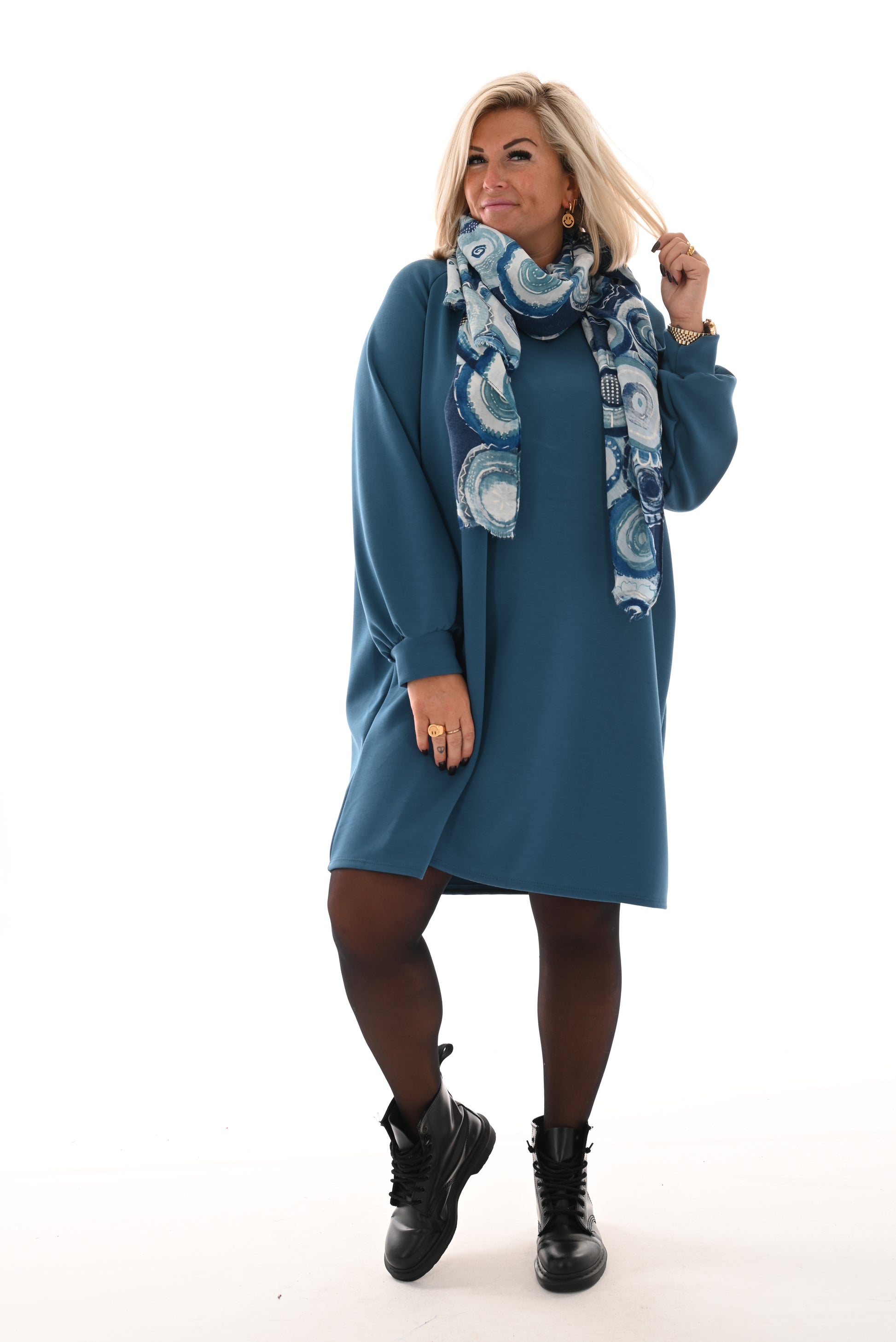 Tuniek ronde hals comfy blauw