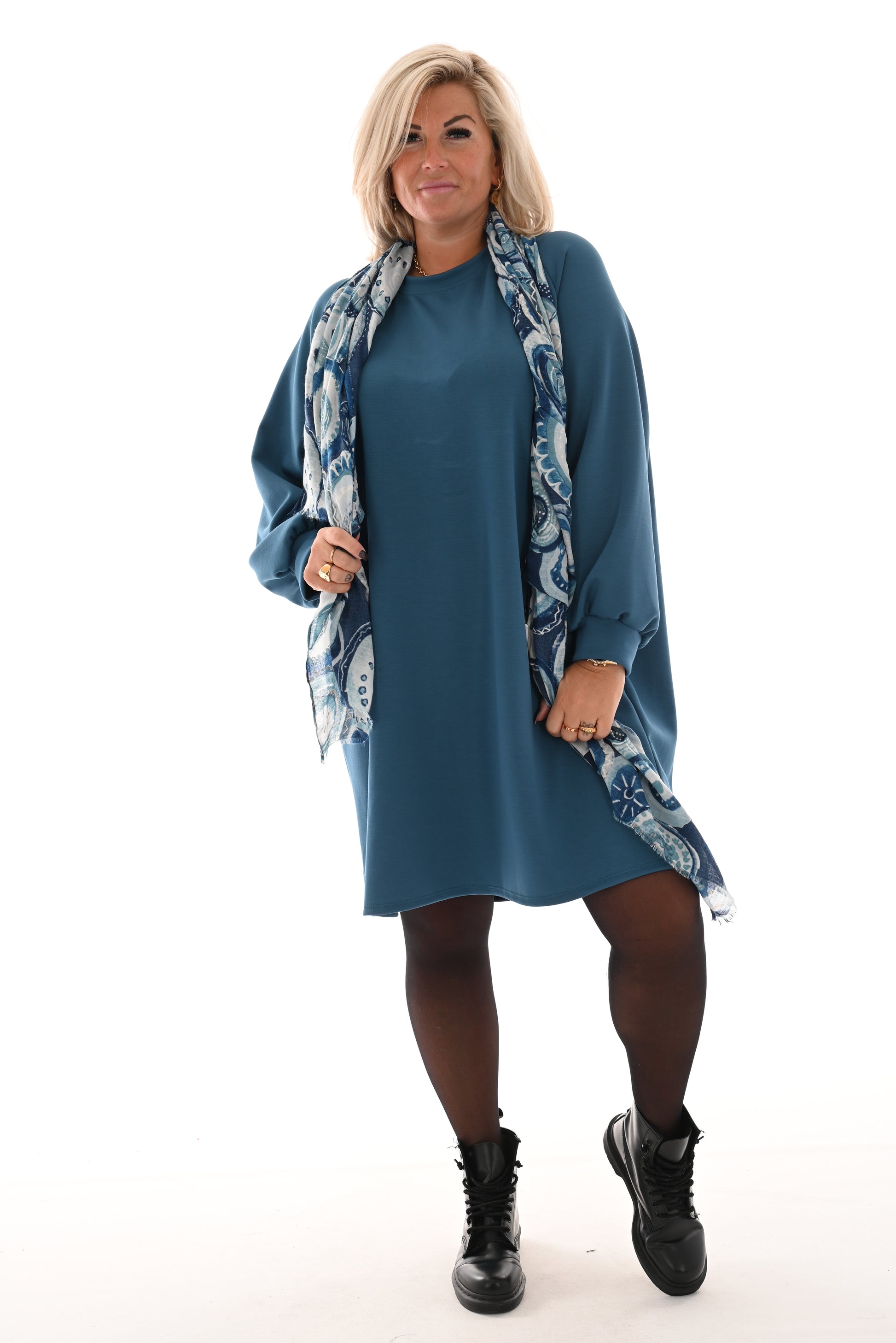 Tuniek ronde hals comfy blauw