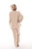 Set deluxe jogging v-hals beige