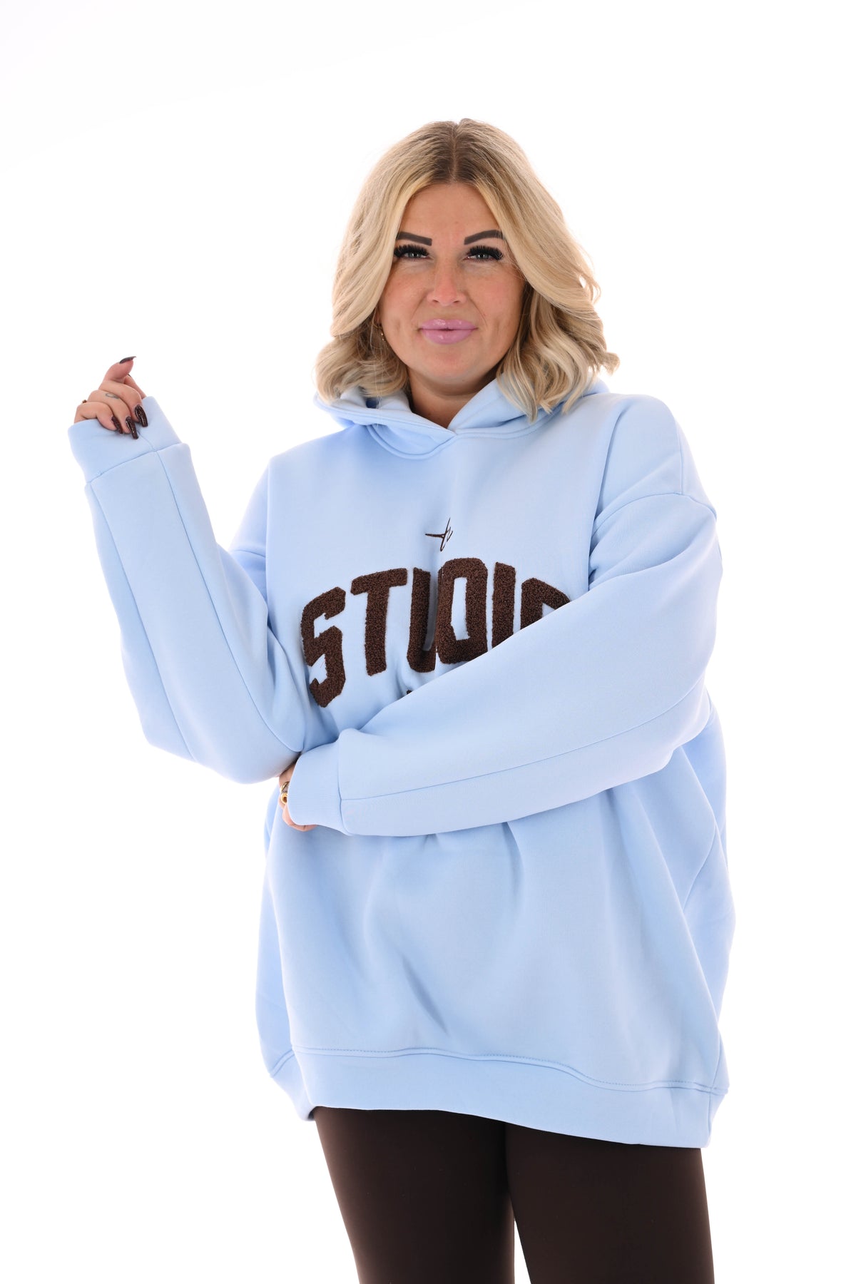 Hoodie Studio Club lichtblauw