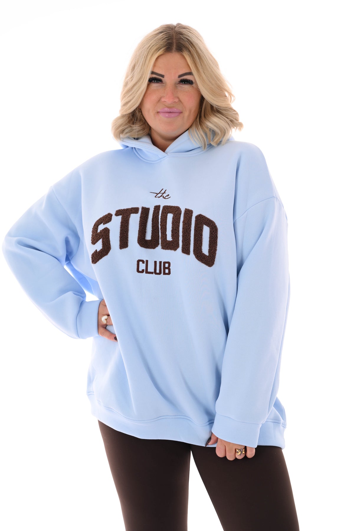 Hoodie Studio Club lichtblauw
