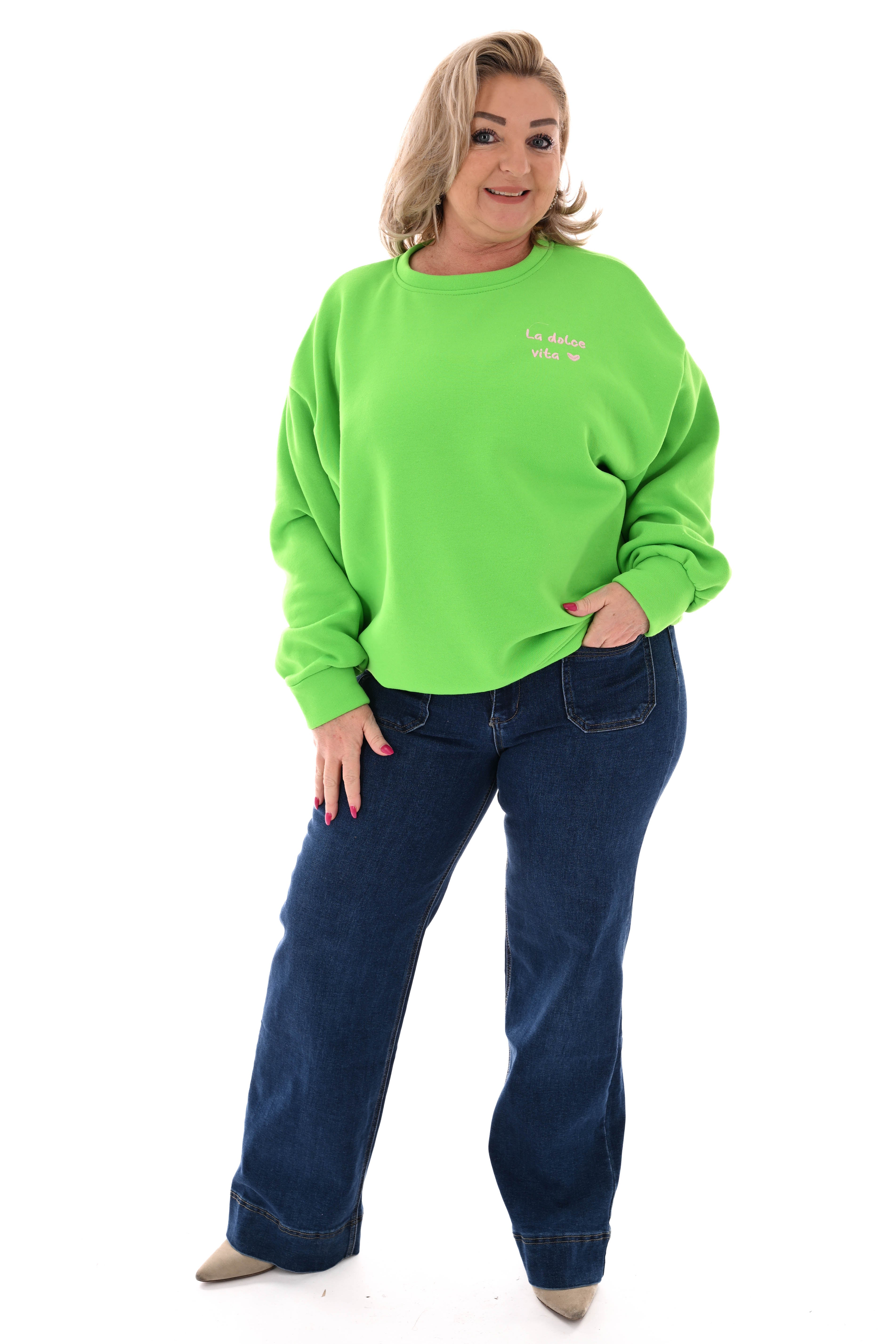 Sweater la dolce vita groen