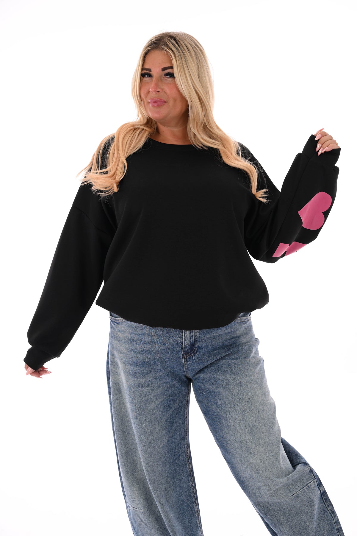 Sweater Paris Amour zwart