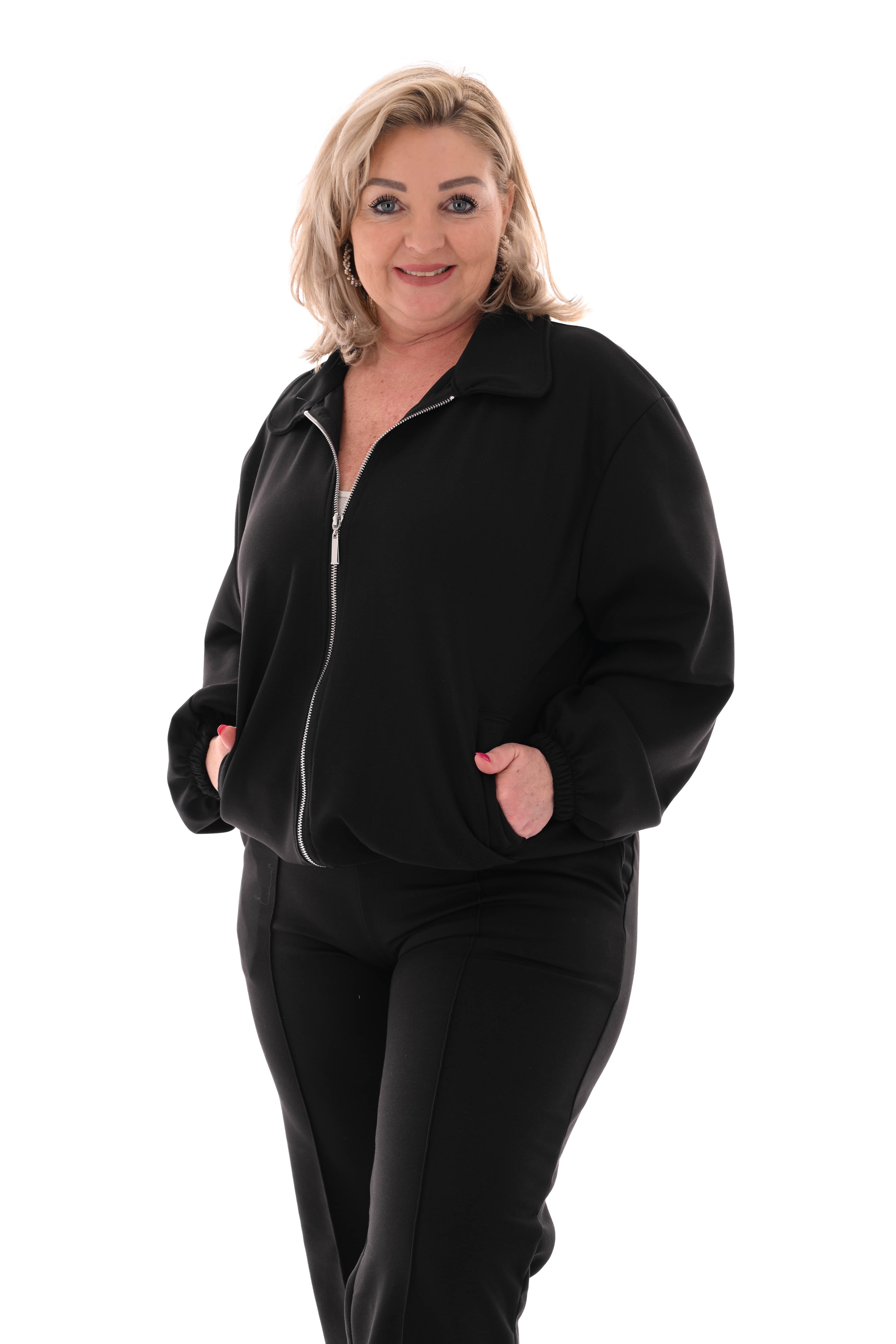 Tweedelig bomberpak zwart