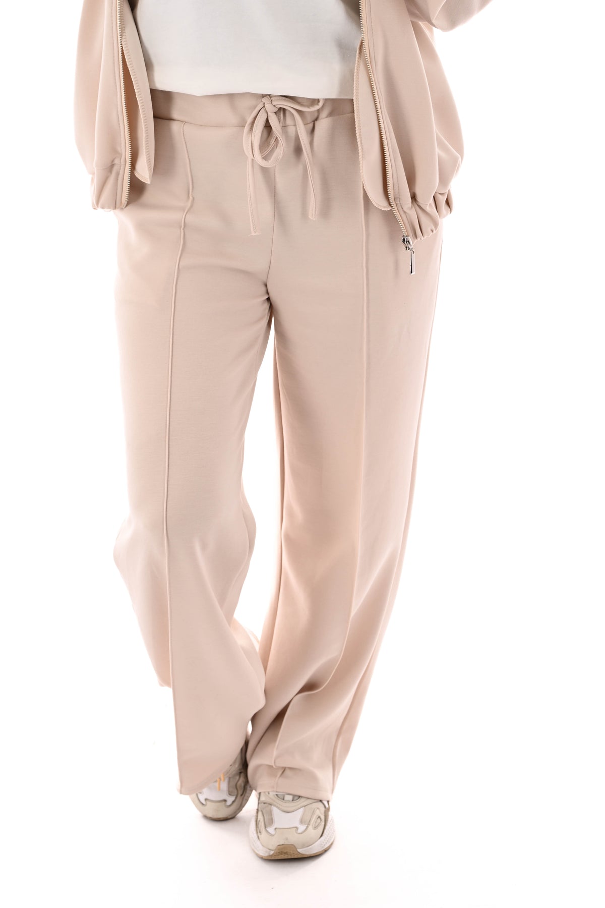 Tweedelig bomberpak beige