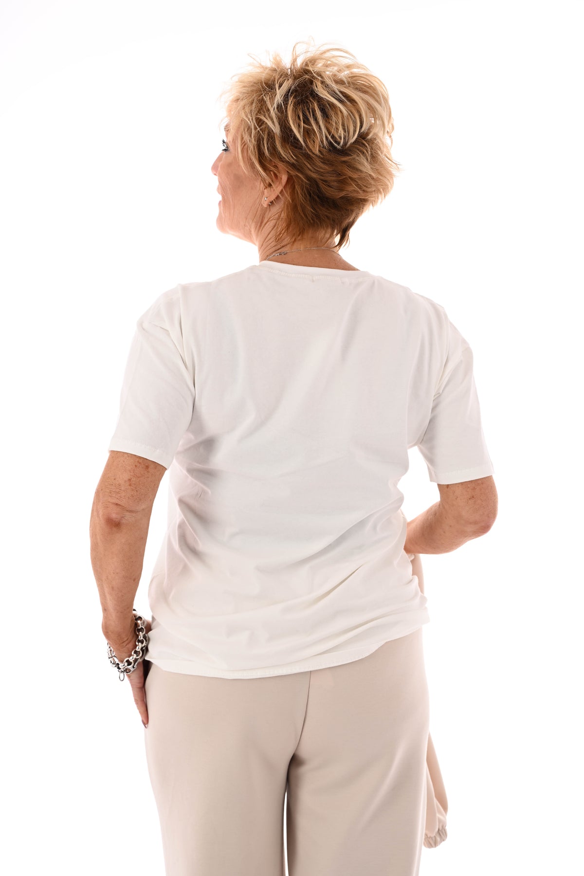 T-shirt soho print roomwit/camel