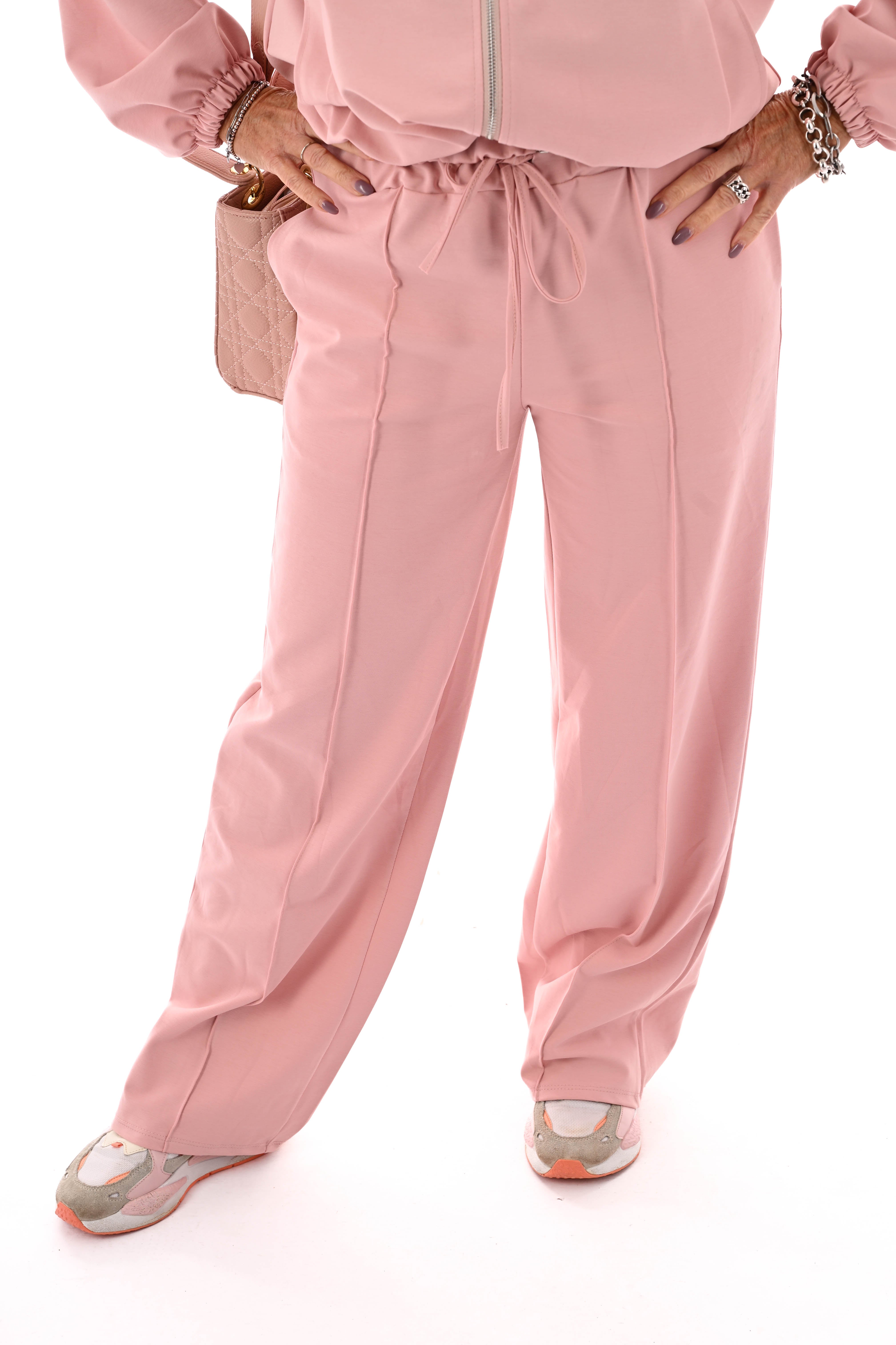 Tweedelig bomberpak oudroze