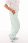 Joggingbroek barrel mintgroen