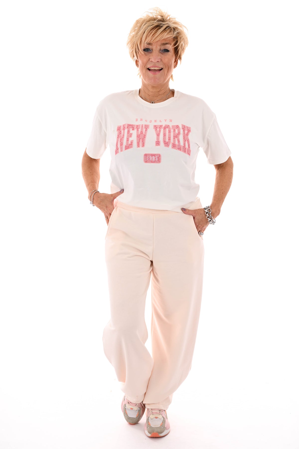 Joggingbroek barrel peach