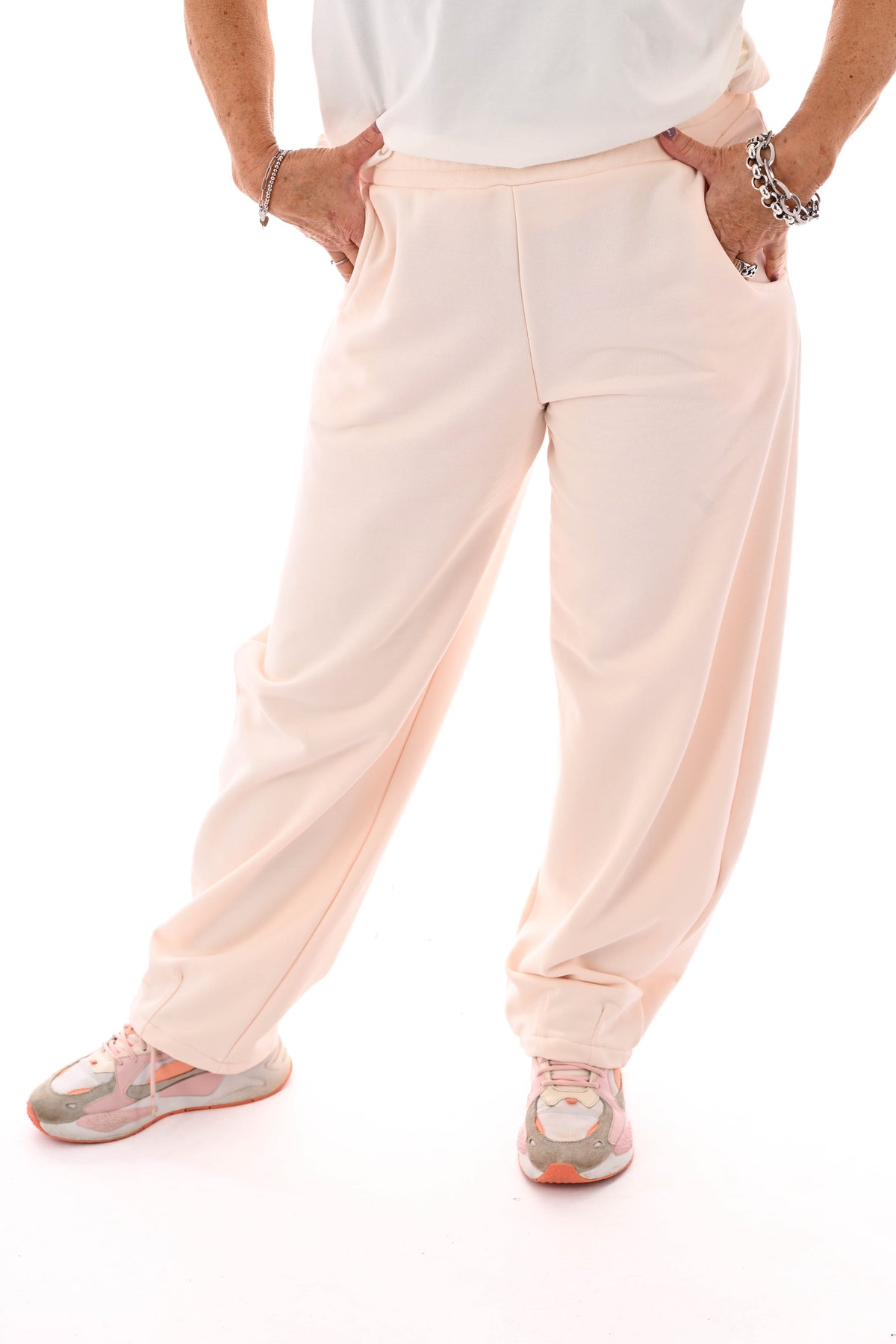 Joggingbroek barrel peach