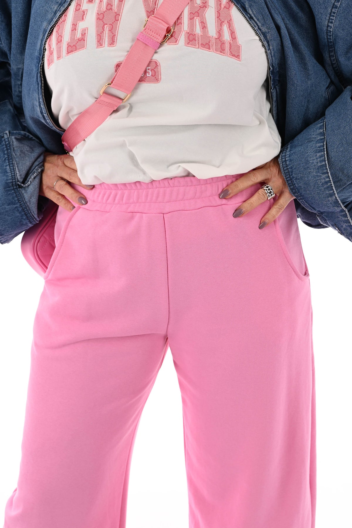 Joggingbroek barrel roze