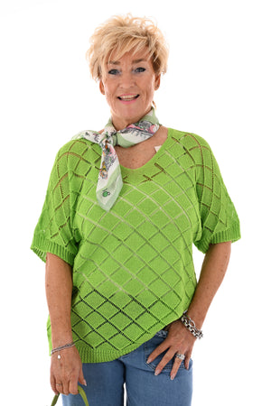 Kort sjaaltje Eiffeltoren groen