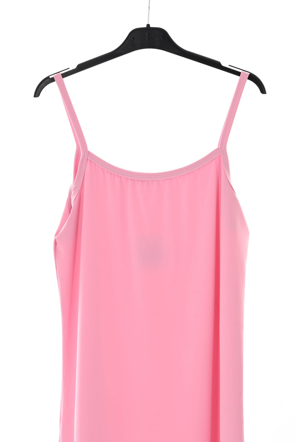 Onderjurkje met smalle bandjes lichtroze