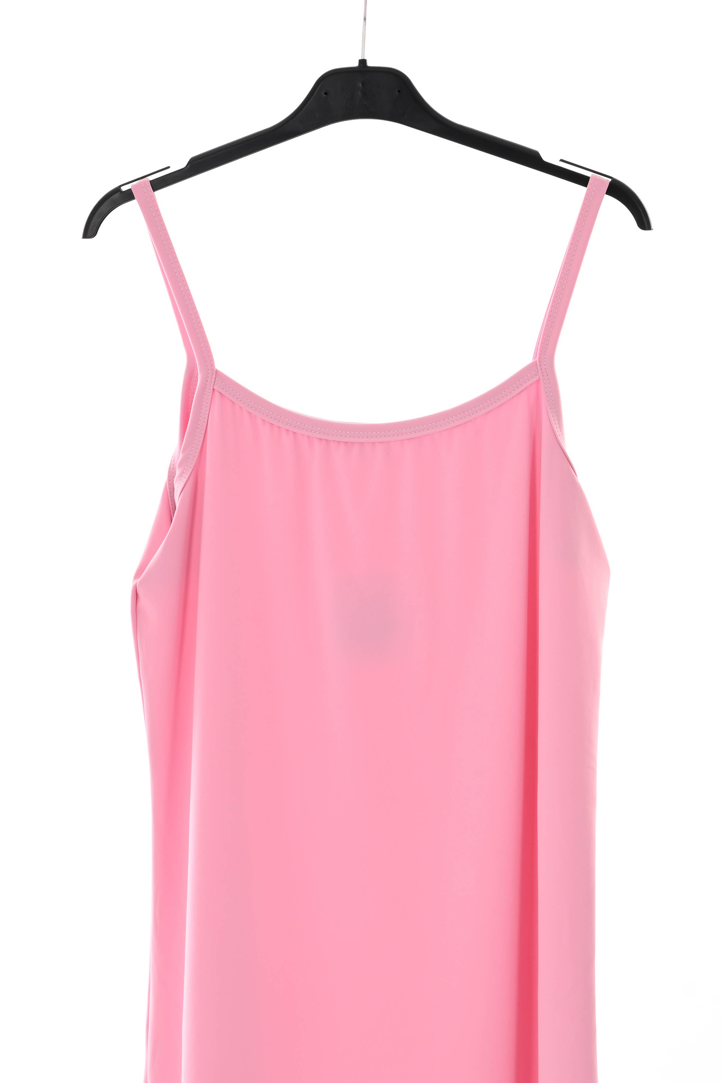 Onderjurkje met smalle bandjes lichtroze