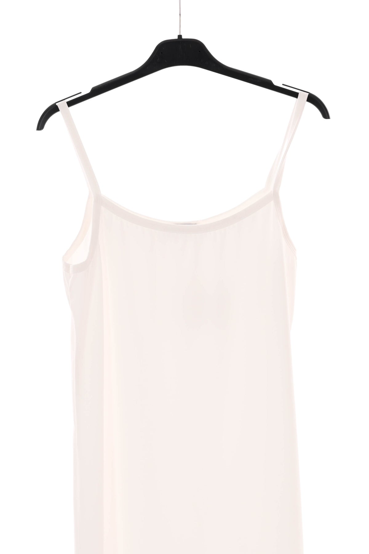 Onderjurkje met smalle bandjes wit