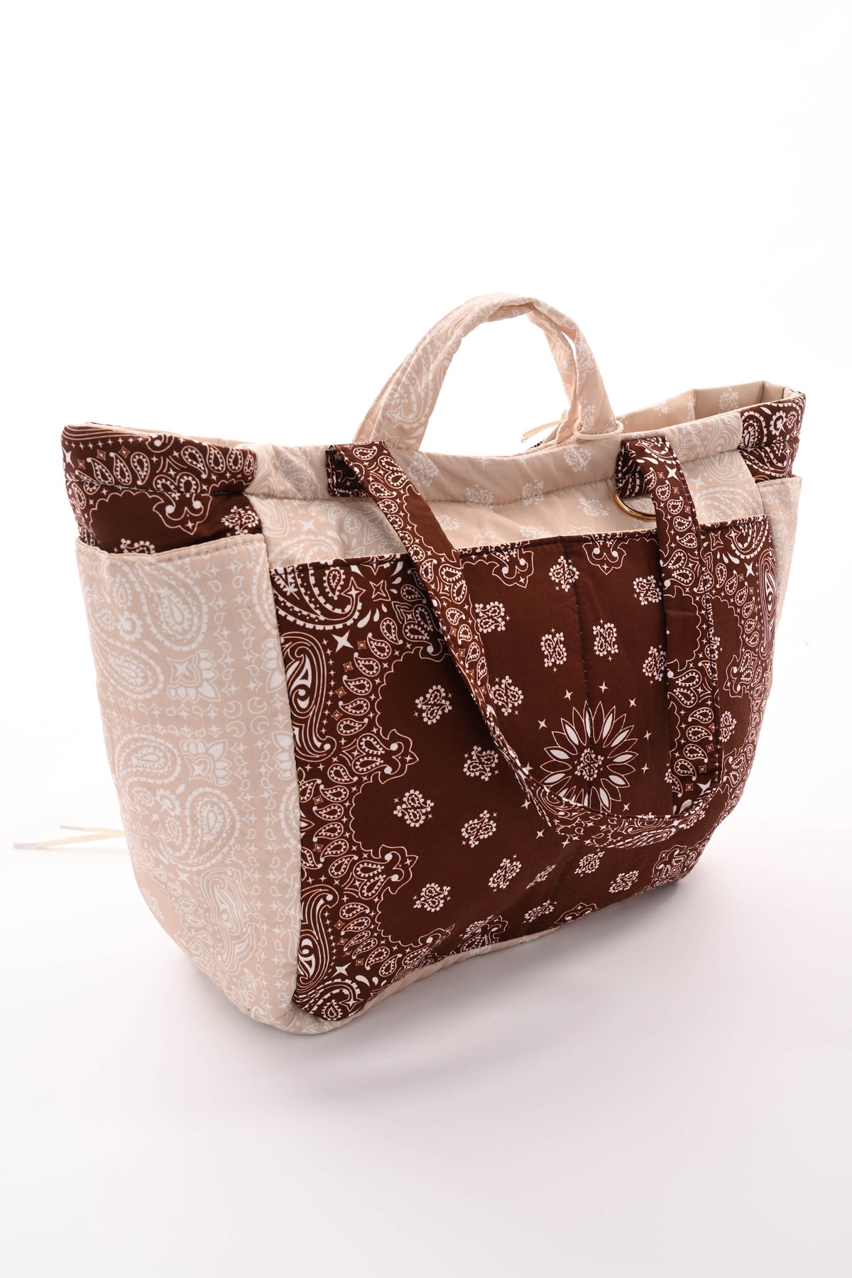 Grote tas paisley  Amour en sleutelhanger bruin