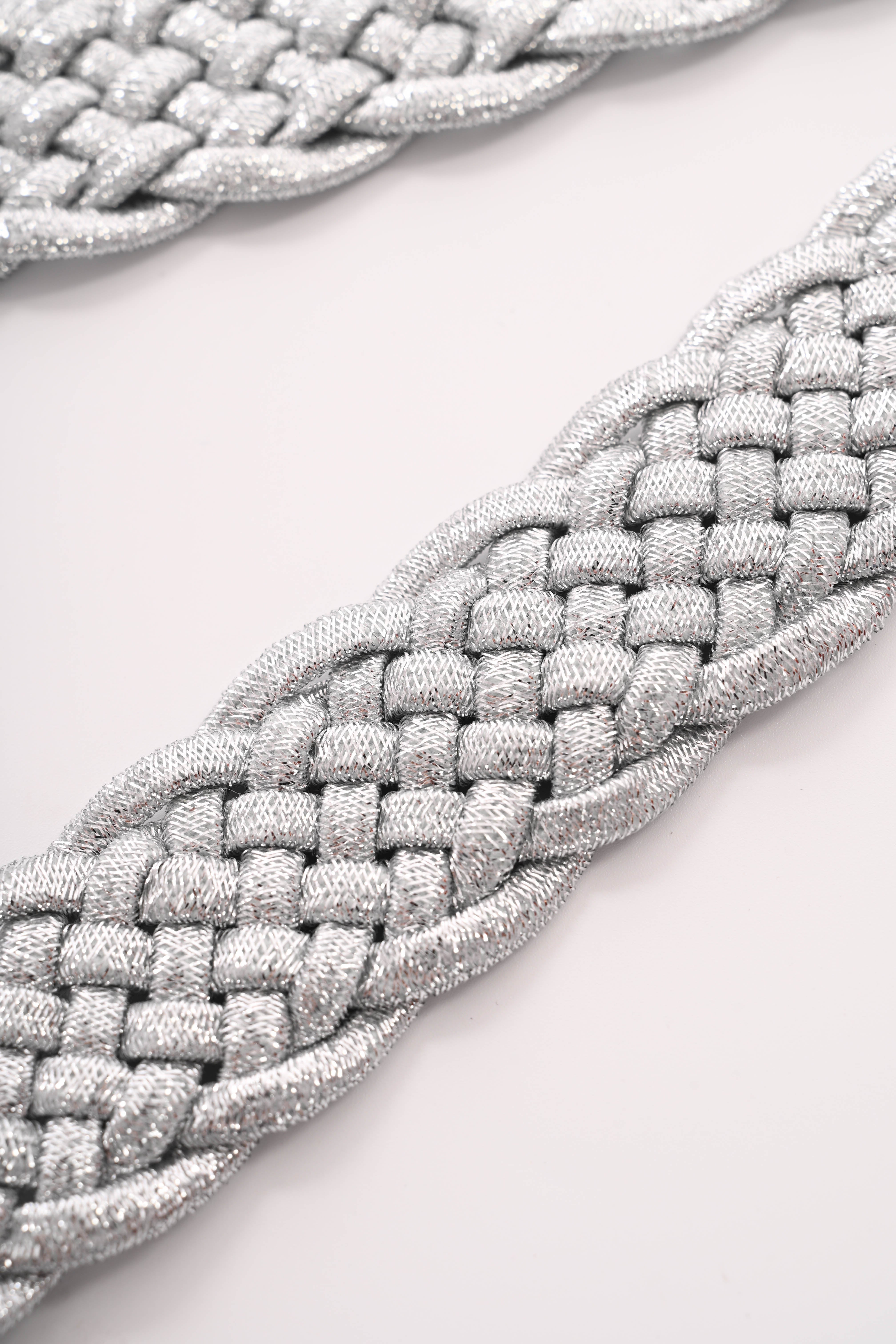 Riem elastiek zilver