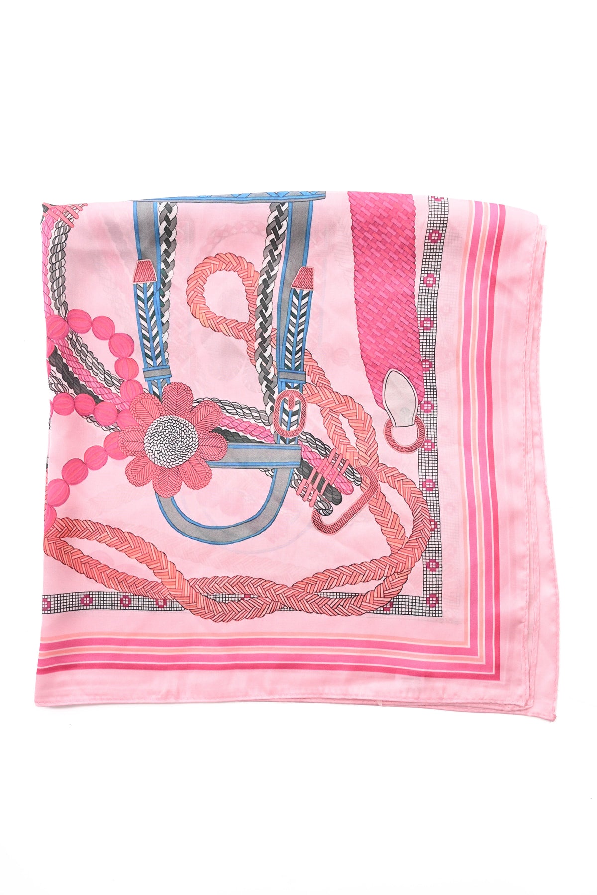 Kort sjaaltje kettingen roze