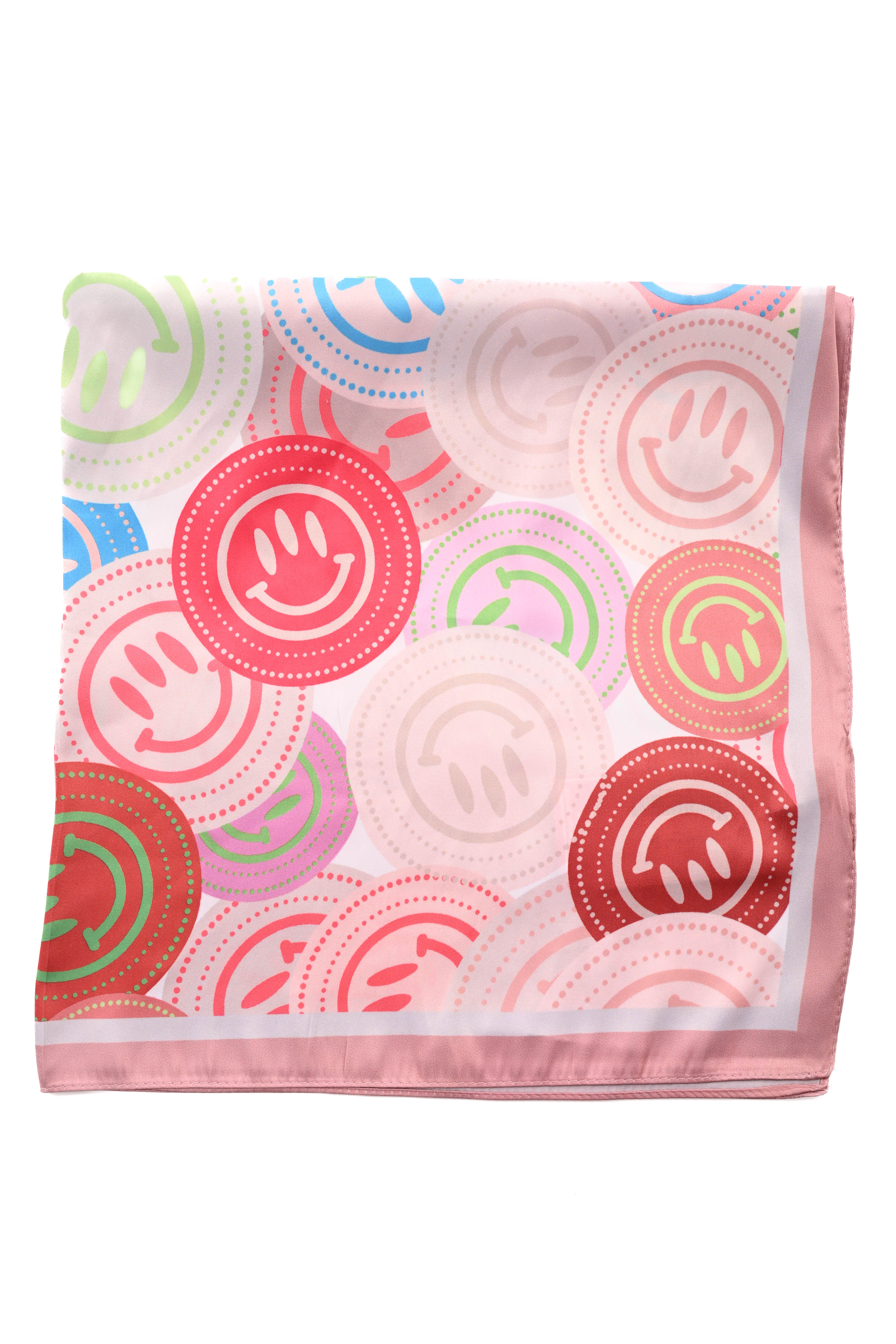 Kort sjaaltje smiley oudroze