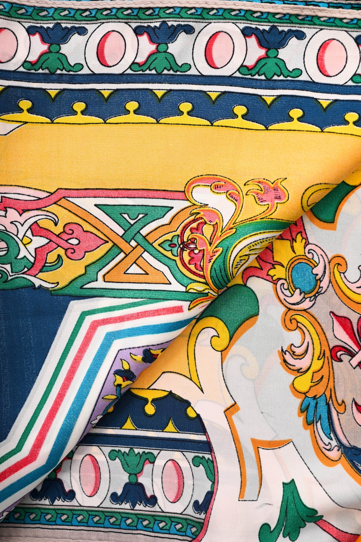 Sjaal mix flowers geel