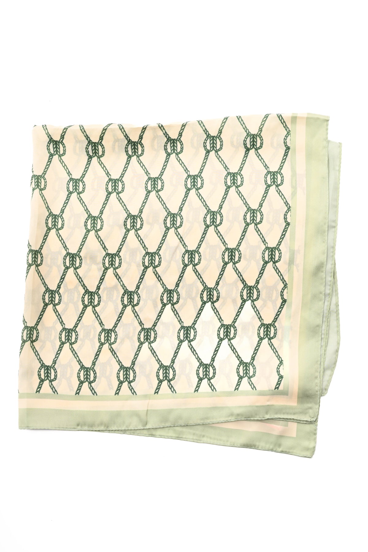 Kort sjaaltje touwdetail lichtgroen