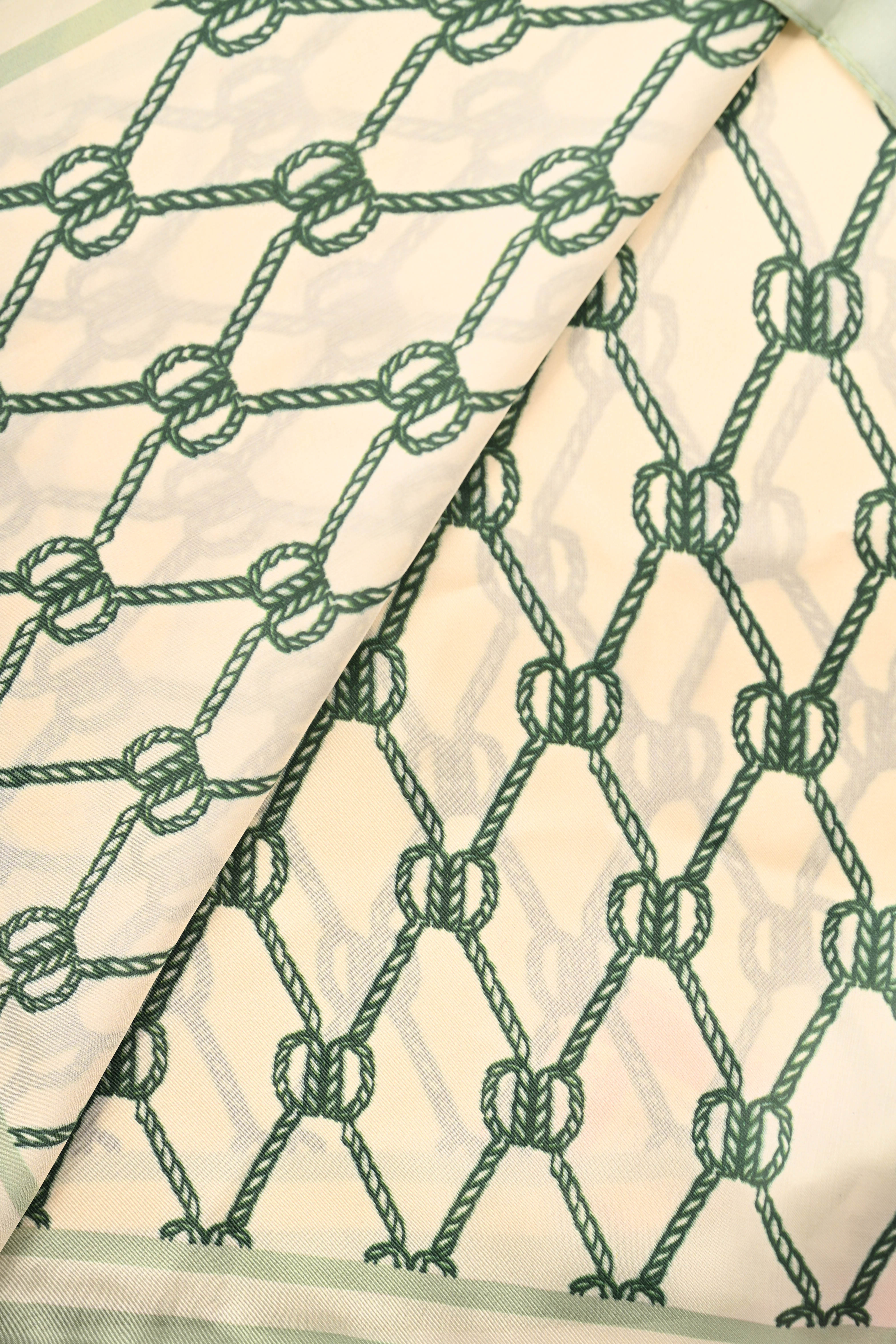 Kort sjaaltje touwdetail lichtgroen