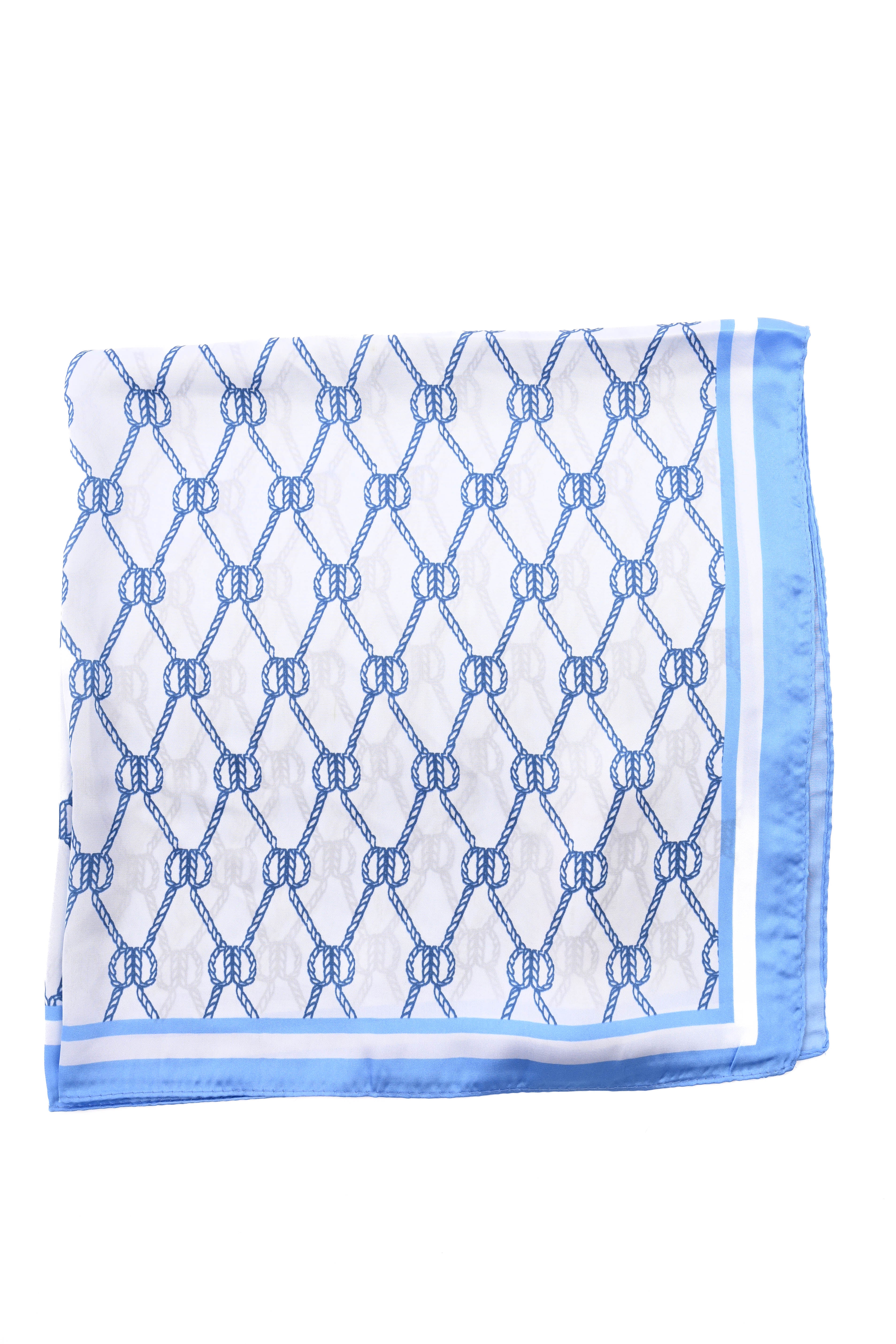 Kort sjaaltje touwdetail blauw