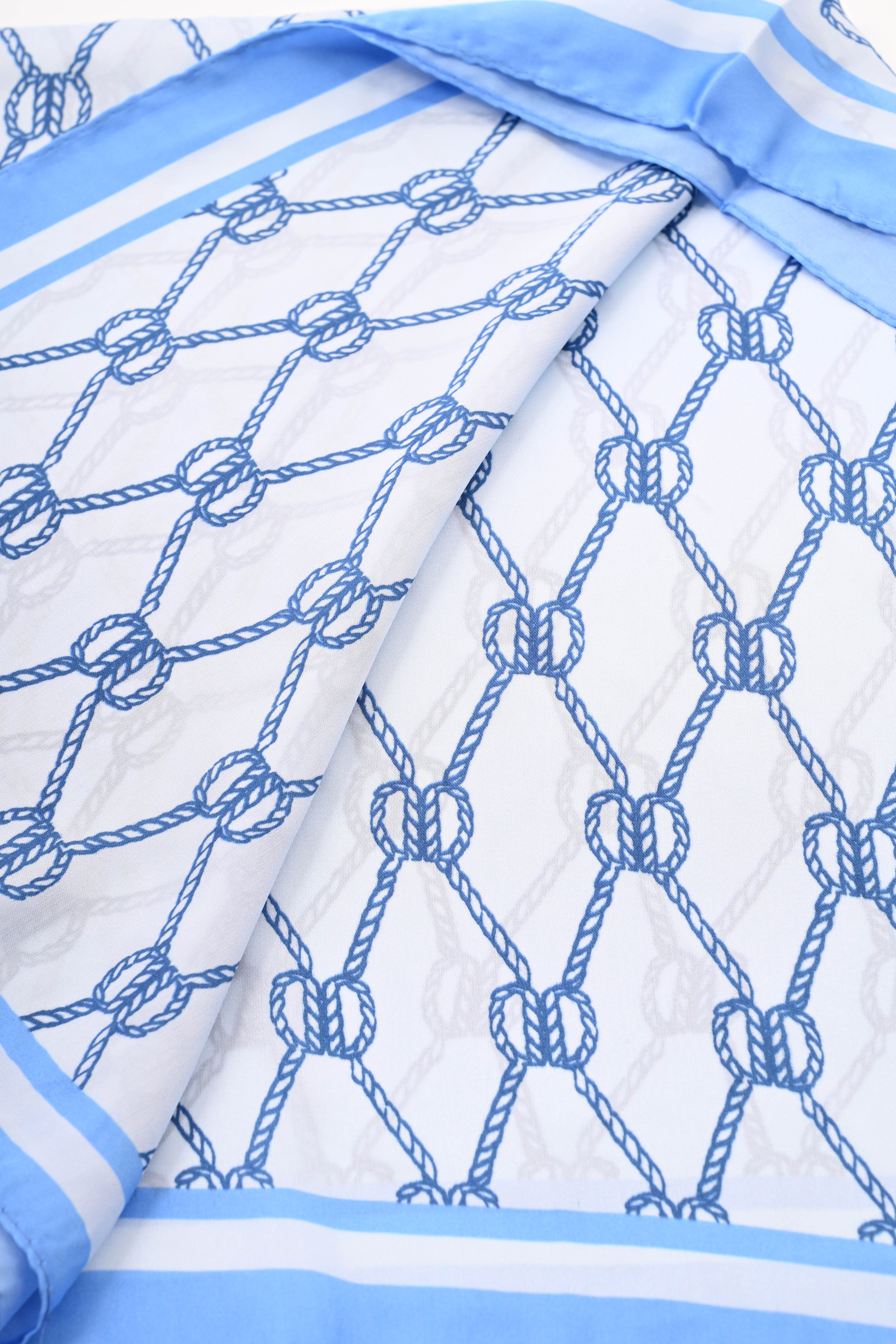 Kort sjaaltje touwdetail blauw