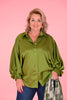 Blouse doorknoop silky appel groen