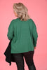 Knitted top basic groen