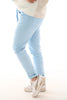 Stretchbroek uni babyblauw