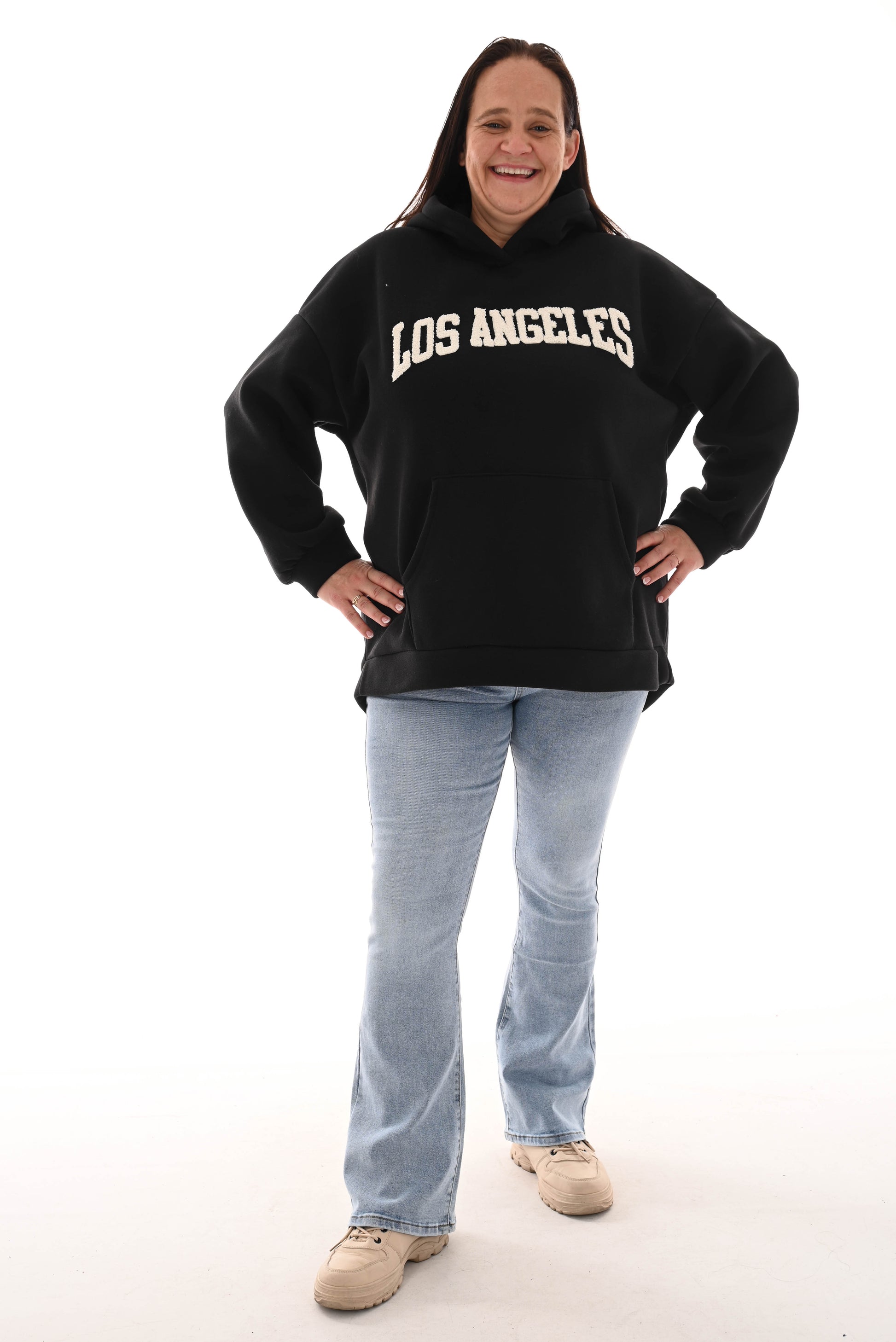 Hoodie Los Angeles zwart