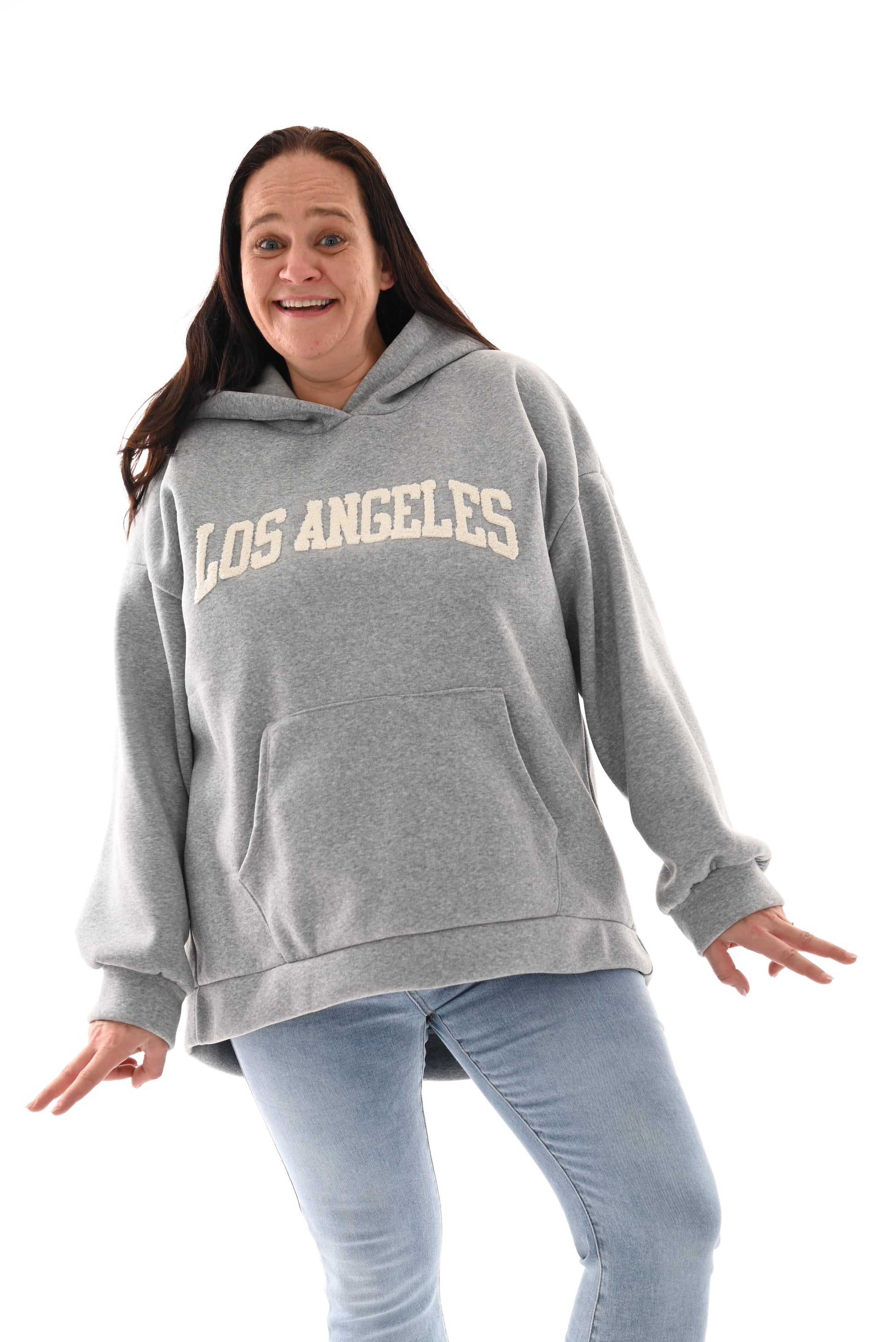 Hoodie Los Angeles grijs