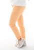 Stretchbroek uni peach