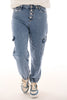 Karostar cargo met knopen middenblauw