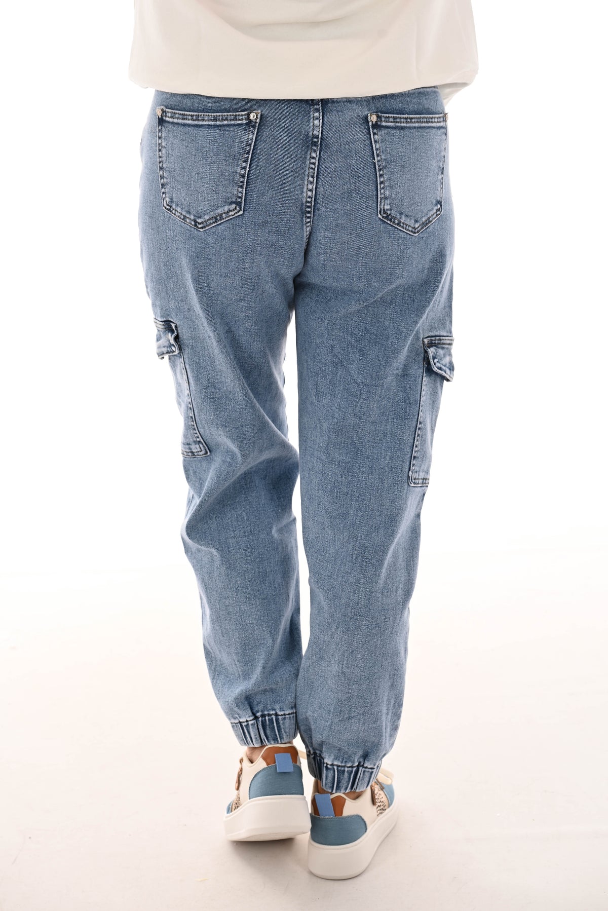 Karostar cargo met knopen middenblauw