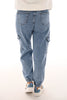 Karostar cargo met knopen middenblauw