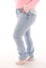Monday straight leg jeans lichtblauw