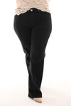 Nova jeans straight fit zwart